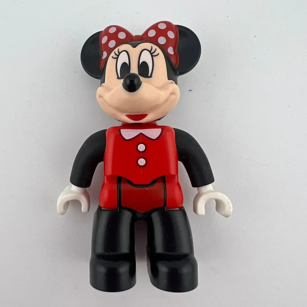 LEGO DUPLO Minnie Mouse Figure Red Outfit‎ Disney Character Toy